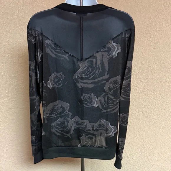 4/$15 LuLaRoe Black Rose Top - Picture 3 of 5